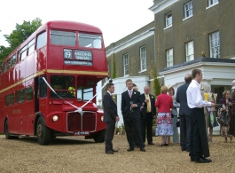 72 seat London Bus for weddings in Luton